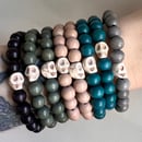 Image 3 of Teal Skullie Bracelet