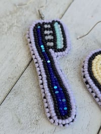 Image 3 of Toothbrush Tooth earrings 