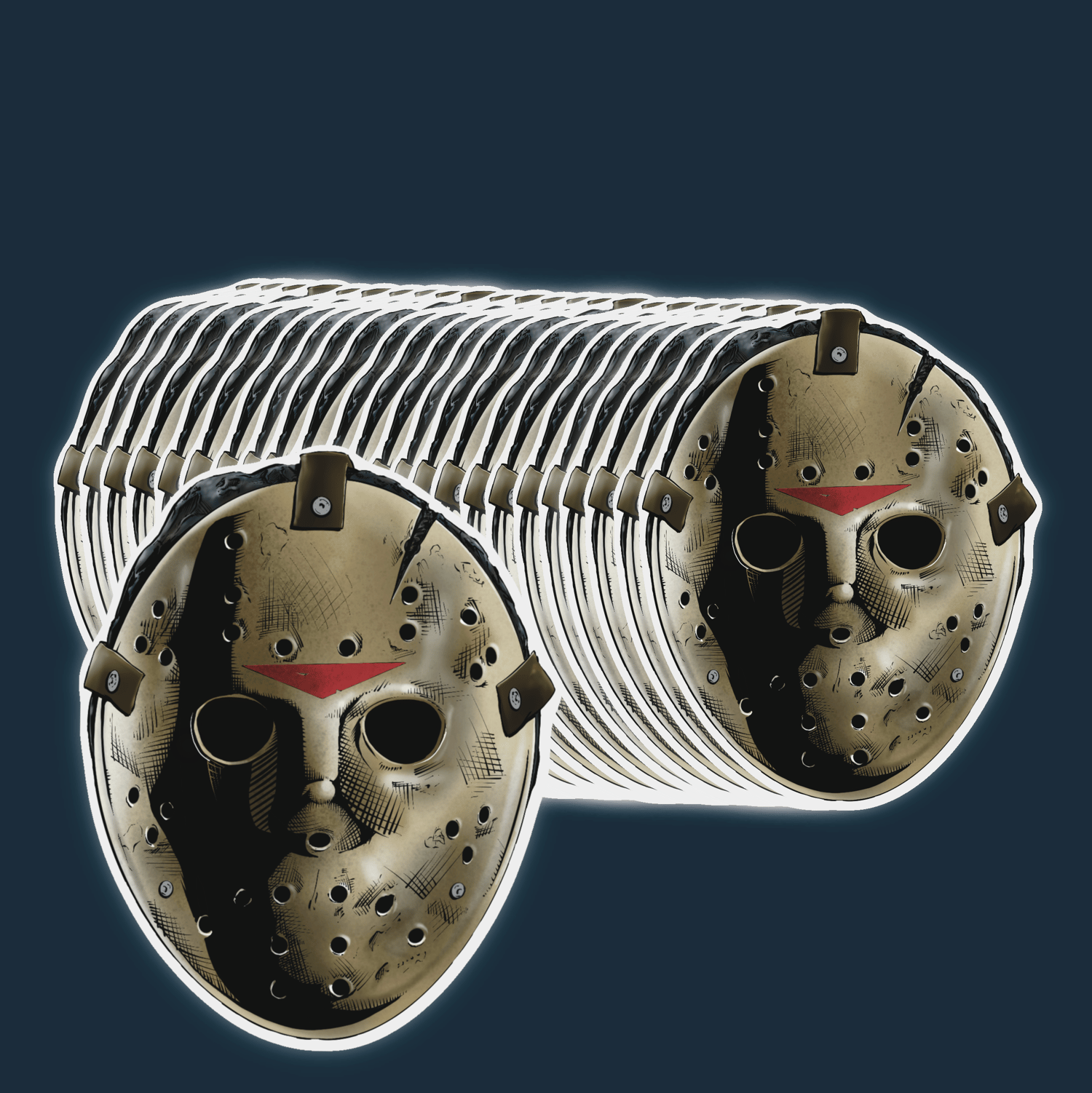 Jason Mask Sticker