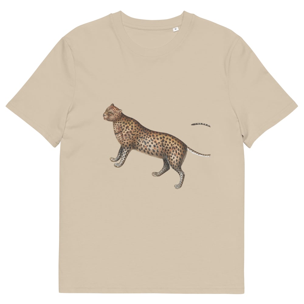 Image of Unisex organic leopard pic cotton t-shirt