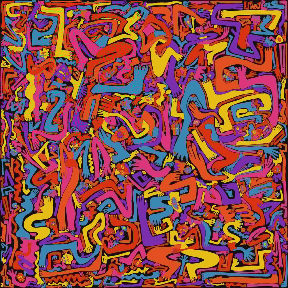 Image of bodies (purple)