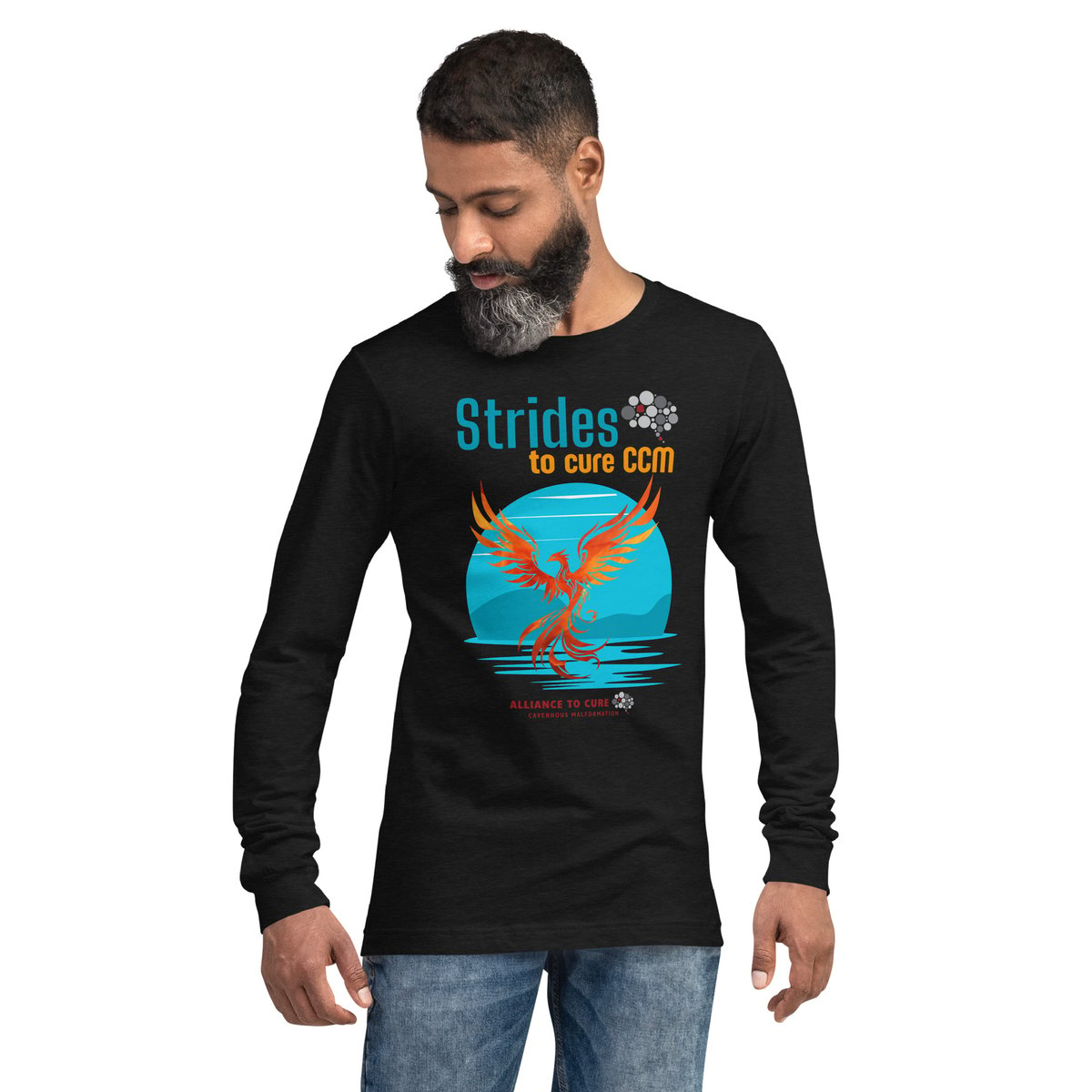 Image of Strides to Cure Unisex Long Sleeve Tee