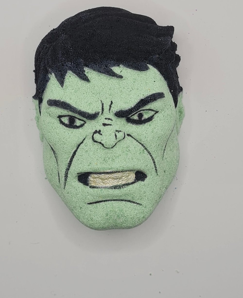 Image of Green man face bath bomb