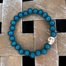 Image 2 of Teal Skullie Bracelet