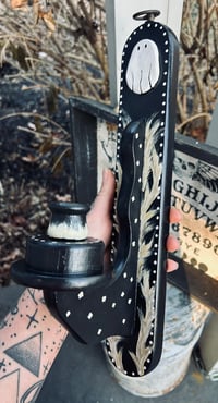 Image 3 of Floral Ghost Candlestick Holder
