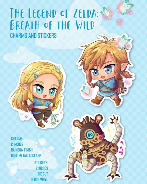 Image of Breath of the Wild [charms & stickers]