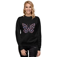 Image 2 of women's Premium Sweatshirt (Butterfly)