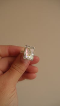 Image 2 of Chunky Abalone Ring