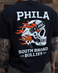 Image 3 of Women’s 'Bullies' Cropped Shirt (Black)