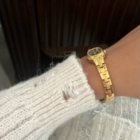 Image 5 of Vintage Pulsar Gold Tone Dainty Watch 