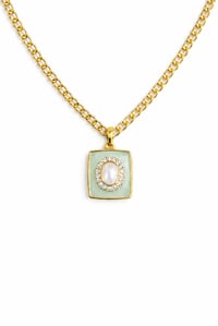 Image 2 of Timeless Mint Pendant Necklace 