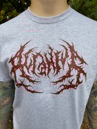 Image 3 of T-shirt "bordeaux on grey"