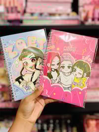 Image 1 of DOZEN SAJA BOY/KPOP MEDIUM SIZE NOTEBOOKS—12ct