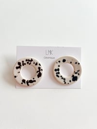 Paire de boucles d'oreilles céramique RONDA PERCA XL DALMA GM