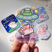 Image 2 of I'm with the Alien | Sticker