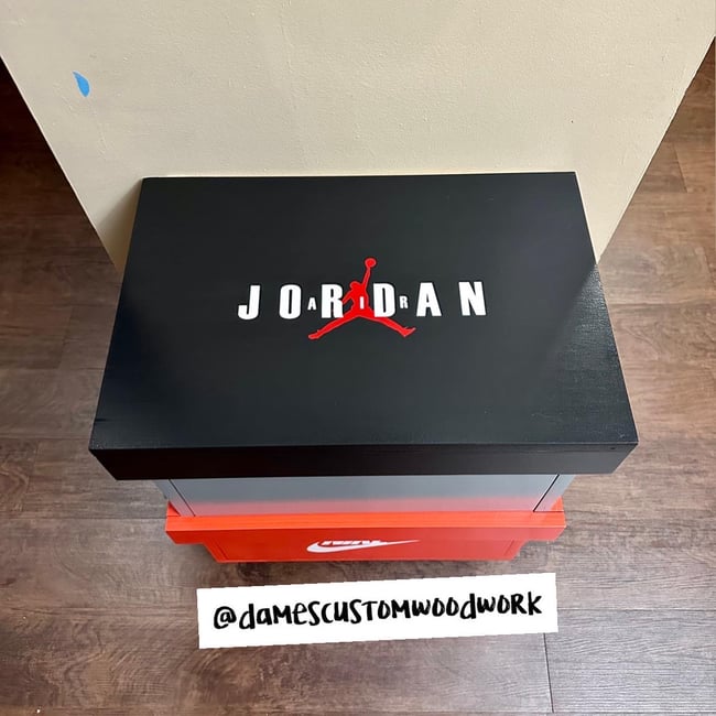 Stacked Shoebox Nightstand / End Table | Dame's Custom Woodwork