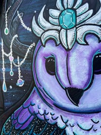 Image 4 of “Celestial owl”  29”x39” framed original art