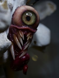 Image 10 of Twisted tongue pendant, Green Glow, ooak