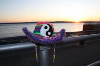 Image 3 of Crochet cowboy hat