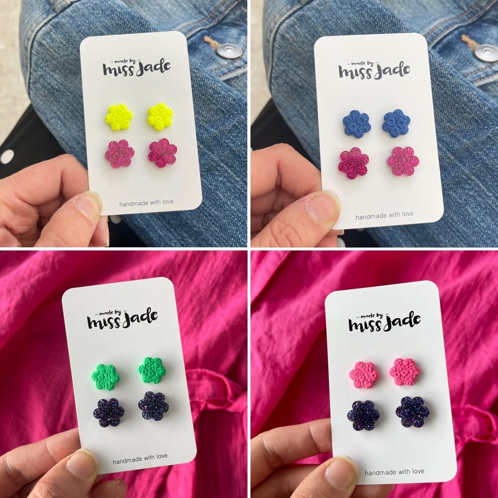 Image of Double Petal Stud Packs