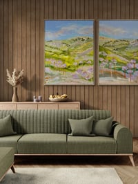 Image 2 of Fleurieu Hill with Purple Trees (Pair) 