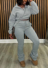 Image 2 of “Keep it Cute” Pullover Zipper Pants Set