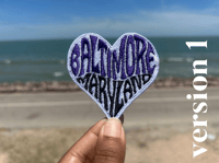Image 2 of Baltimore Maryland Heart Patch / Custom Colors