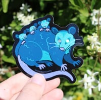 Image 6 of Nighttime Oppossums Holo 3.5” Sticker