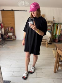 Image 5 of T-shirt dress black 