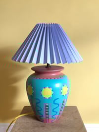 Image 3 of Suns and Snakes Ceramic Lamp