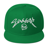Image 1 of Sinner Skull Snapback Hat