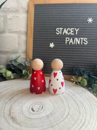 Image 4 of ‘Love You’ Peg dolls - Set of 2