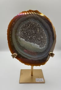 Image 2 of Aura Agate on Stand