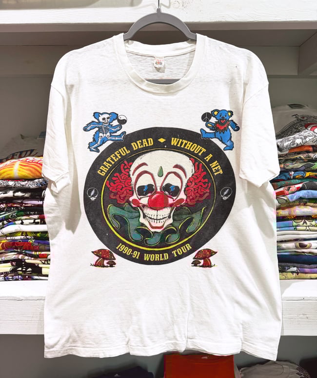 Rare Grateful Dead 1990-1991 World Tour Lot T-Shirt - Fits L