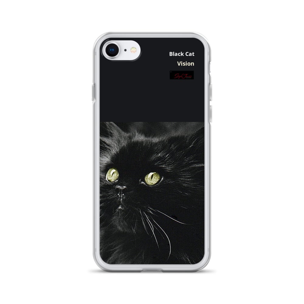 Image of iPhone Case. Black Cat Vision. Steph Jones Pet Photography Collection. 