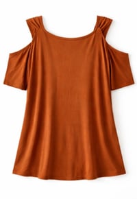 Image 2 of 2X MineTom Open Shoulder Top # 472*10 (Gently Used)