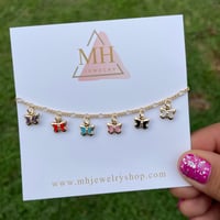 Image 1 of Butterfly charm bracelet