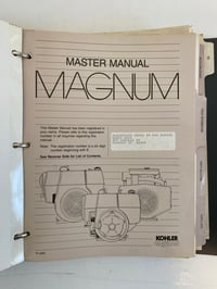 Image 7 of Kohler 1980s Magnum Parts & Service Manual