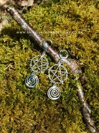 Natures energy Pentacle earrings 