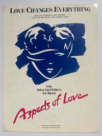 Image 2 of Love Changes Everything from Aspects of Love, framed 1989 vintage sheet music