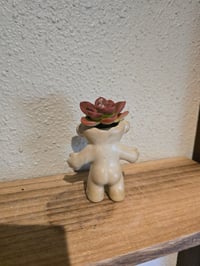 Image 3 of Eggshell Troll Airplant holder