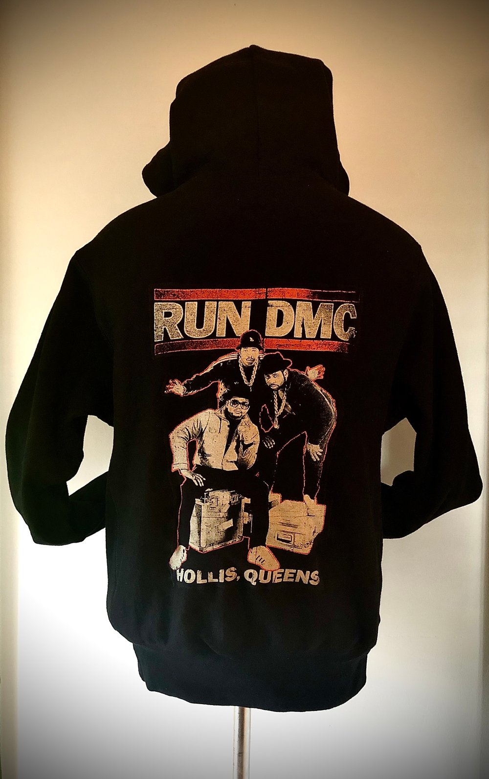 Upcycled “RUN DMC” Champion hoodie