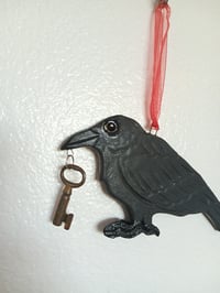 Image 4 of Crow with Antique Key