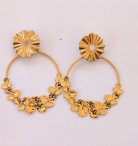 boucles d'oreilles Fleuria acier inoxydable 