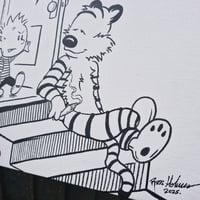 Image 2 of Calvin and hobbes "stash" hand painted 