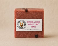 Image 1 of Roses & Rose Kaolin Clay Soap Bar