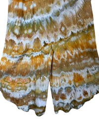 Image 6 of L Woven Wide-Leg Jumpsuit with Pockets in Earthy Golden Agate Ice Dye