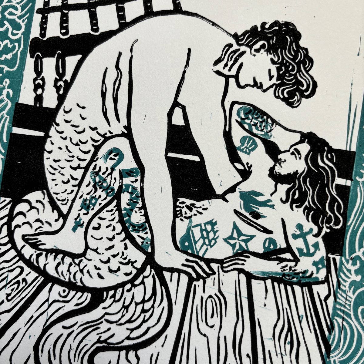 Image of The High Seas - Limited Lino Print