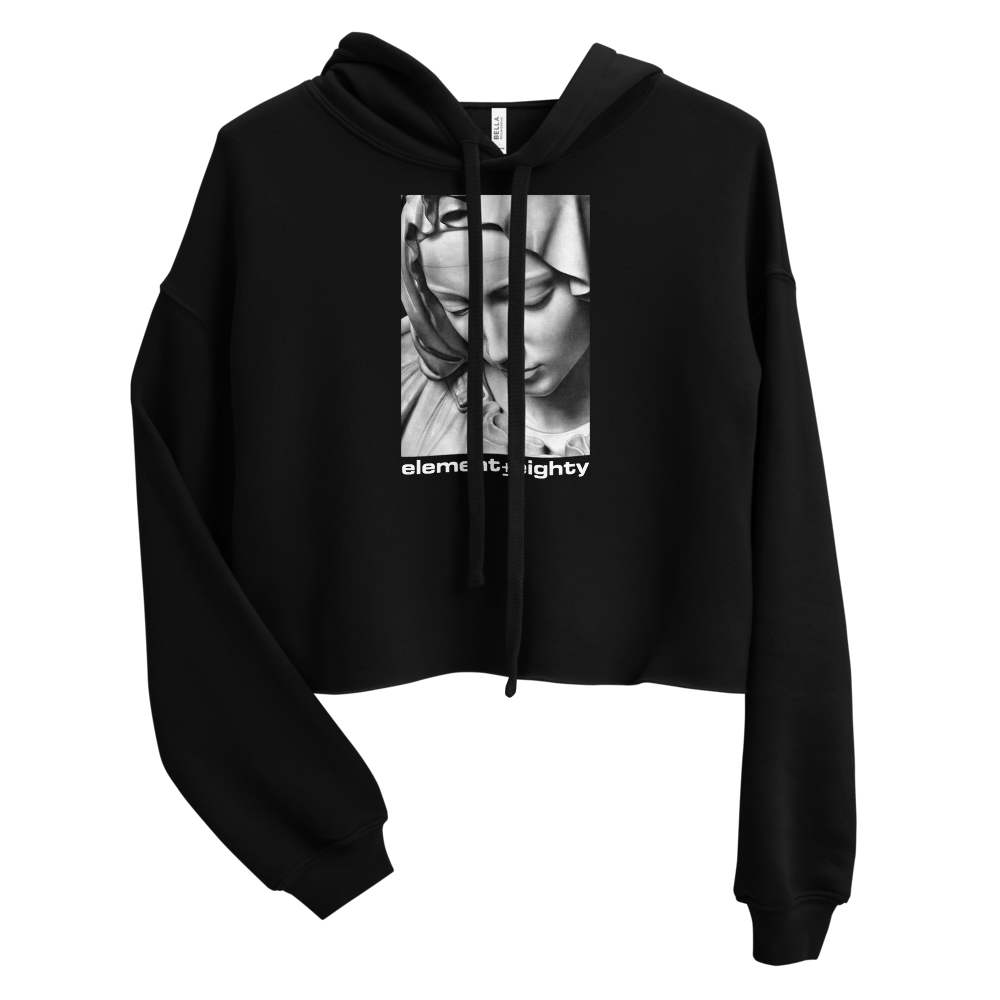 Virgin Mary E80 Logo Crop Hoodie