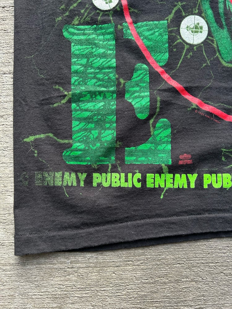 Image of Vintage 1992 Public Enemy AOP Rap Tee